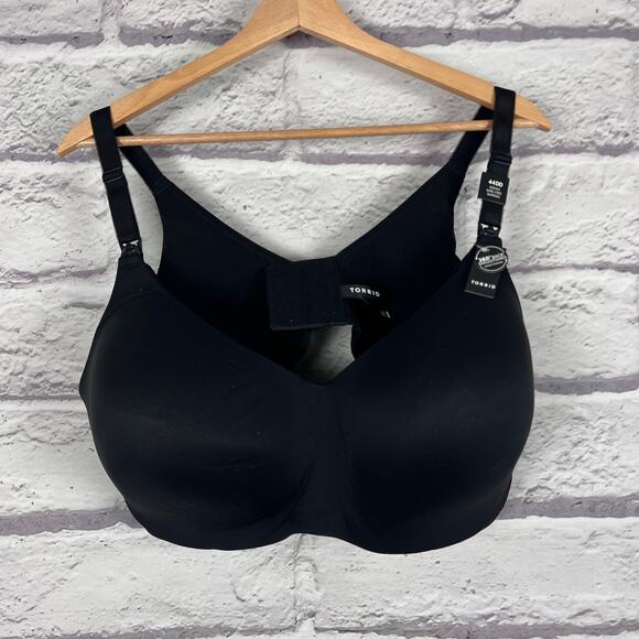 NWT TORRID Women's 44DD Black Dream Wire-Free Nursing 360° Back Smoothing Bra - Picture 4 of 10